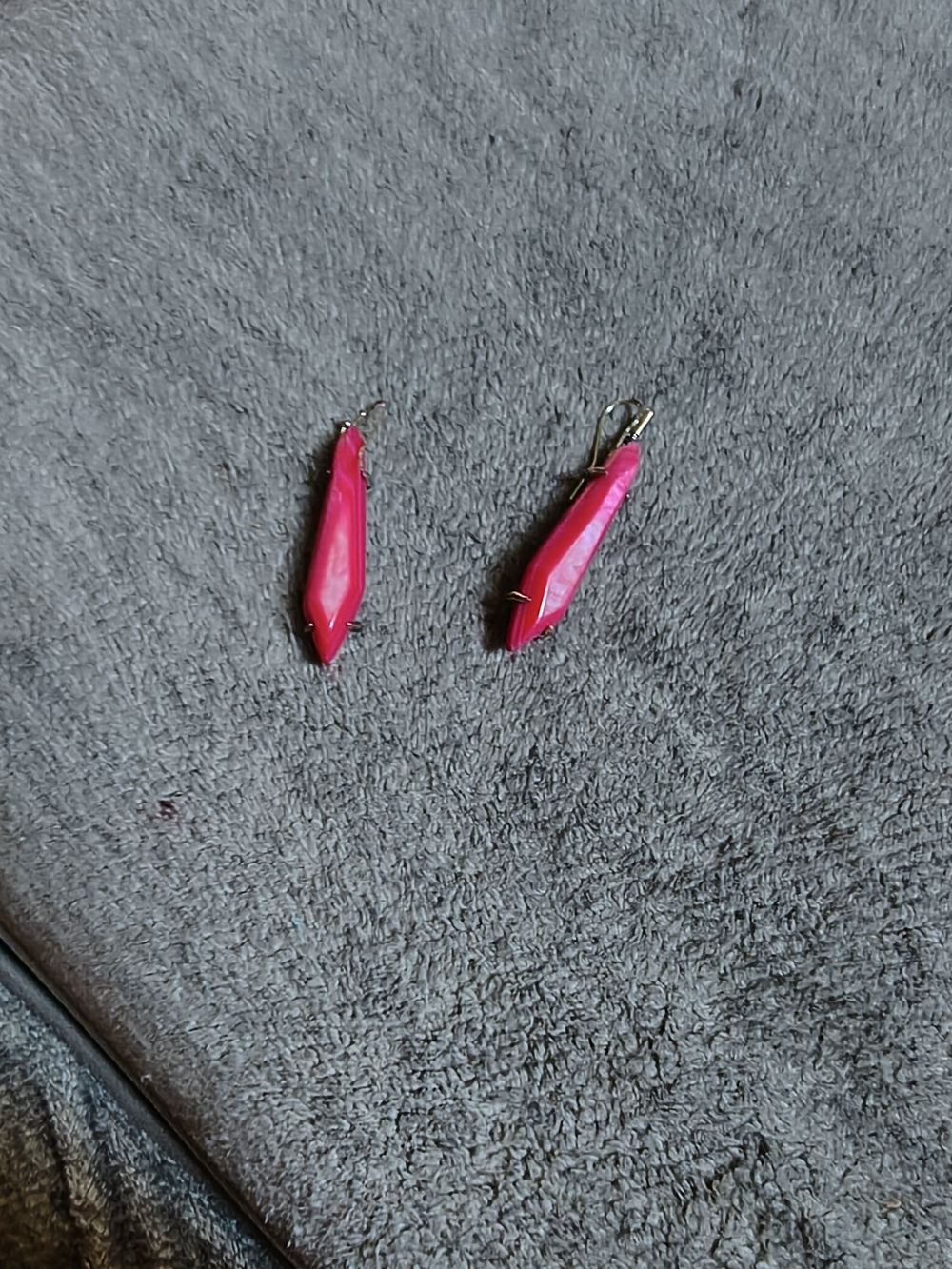 Kendra Scott Hot Pink Faceted Drop Earrings